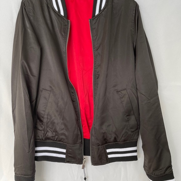 Del Toro, New, Men, Satin Bomber Reversible Jacket - Picture 6 of 8